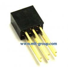 2x3pin 2.54mm Long Stackable Female Header for Arduino (แถวคู่, ขายาว)