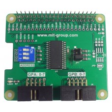 MCP23017 I/O Expander HAT for Raspberry Pi