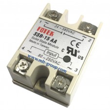 โซลิดสเตตรีเลย์ 15A Solid State Relay SSR-15 AA (AC to AC)