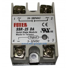 โซลิดสเตตรีเลย์ 25A Solid State Relay SSR-25 DA (DC to AC)