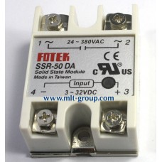 โซลิดสเตตรีเลย์ 50A Solid State Relay SSR-50 DA (DC to AC)