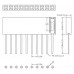10pin 2.54mm Long Stackable Female Header for Arduino R3 (ขายาว)