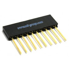 10pin 2.54mm Long Stackable Female Header for Arduino R3 (ขายาว)