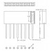 8pin 2.54mm Long Stackable Female Header for Arduino (ขายาว)